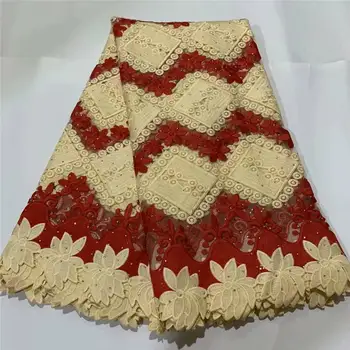 

African french net lace fabric 2020 high quality lace embroidery Swiss voile mesh guipure Nigerian cord tulle lace for wedding