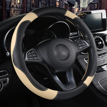 

Leather Car Steeting Wheel covers For Hyundai santa fe ix25 solaris ix35 accent elantra veloster Genesis Veracruz tucson i30 son