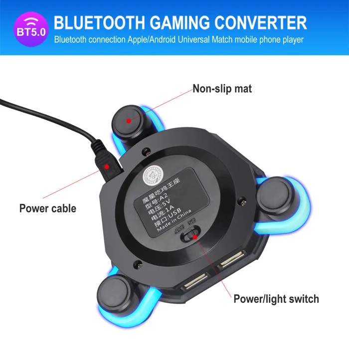 Bluetooth игровая клавиатура мышь конвертер игровой адаптер для IOS Android системы XR649