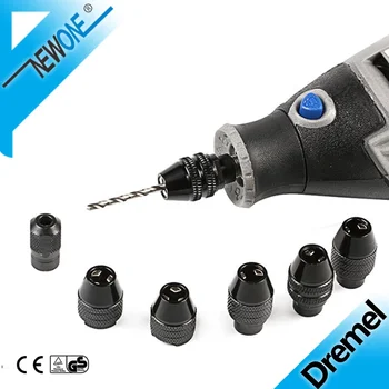 M8/M7 Mini drill Chuck accessory for Dremel rotary tool and mini grinder drill chuck 0.5-3.2MM Faster Bit Swaps dremel accessoy 1