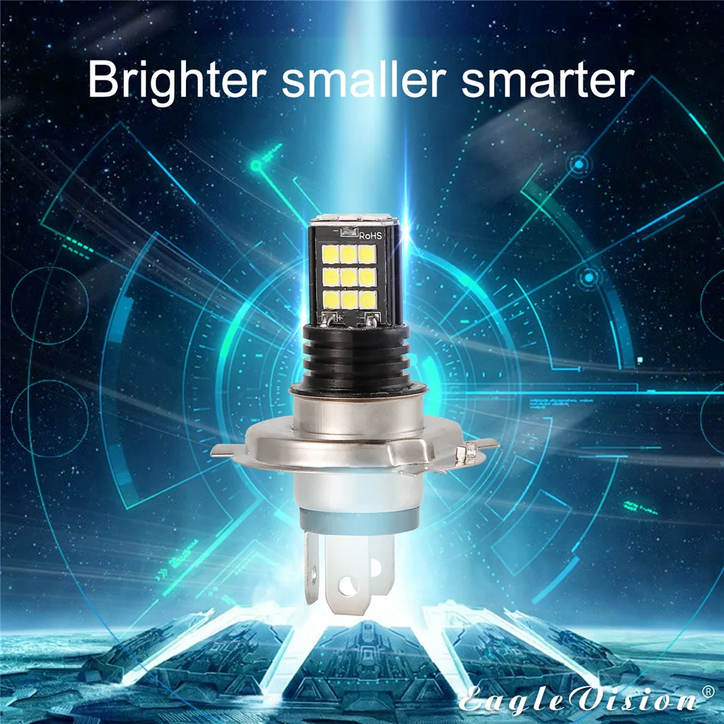 2 шт. светодиодный противотуманный светильник H4 9003 3030 24 SMD светодиодный RGB автомобильный головной светильник противотуманная фара лампа светильник 24 Вт 6000K светодиодный светильник для авто аксессуары# Ger