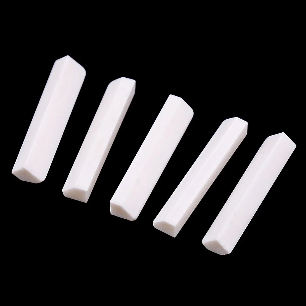 5PCS Cattle Bone Material Guitar Bass Blank Saddles String Nuts for Guitar