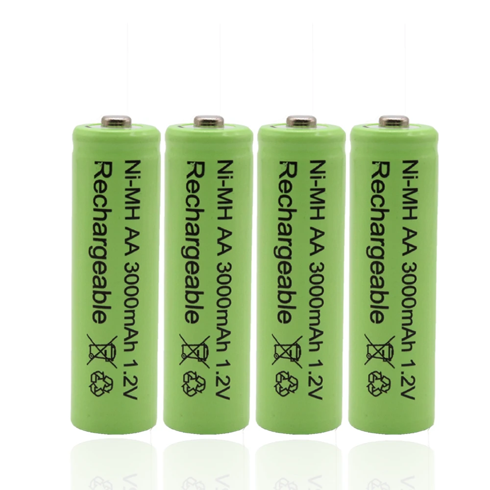 Новинка AA bateray recargable 3000 mAh 1,2 V alcalinas AA batera recargable de la batera para la Luz led juguet