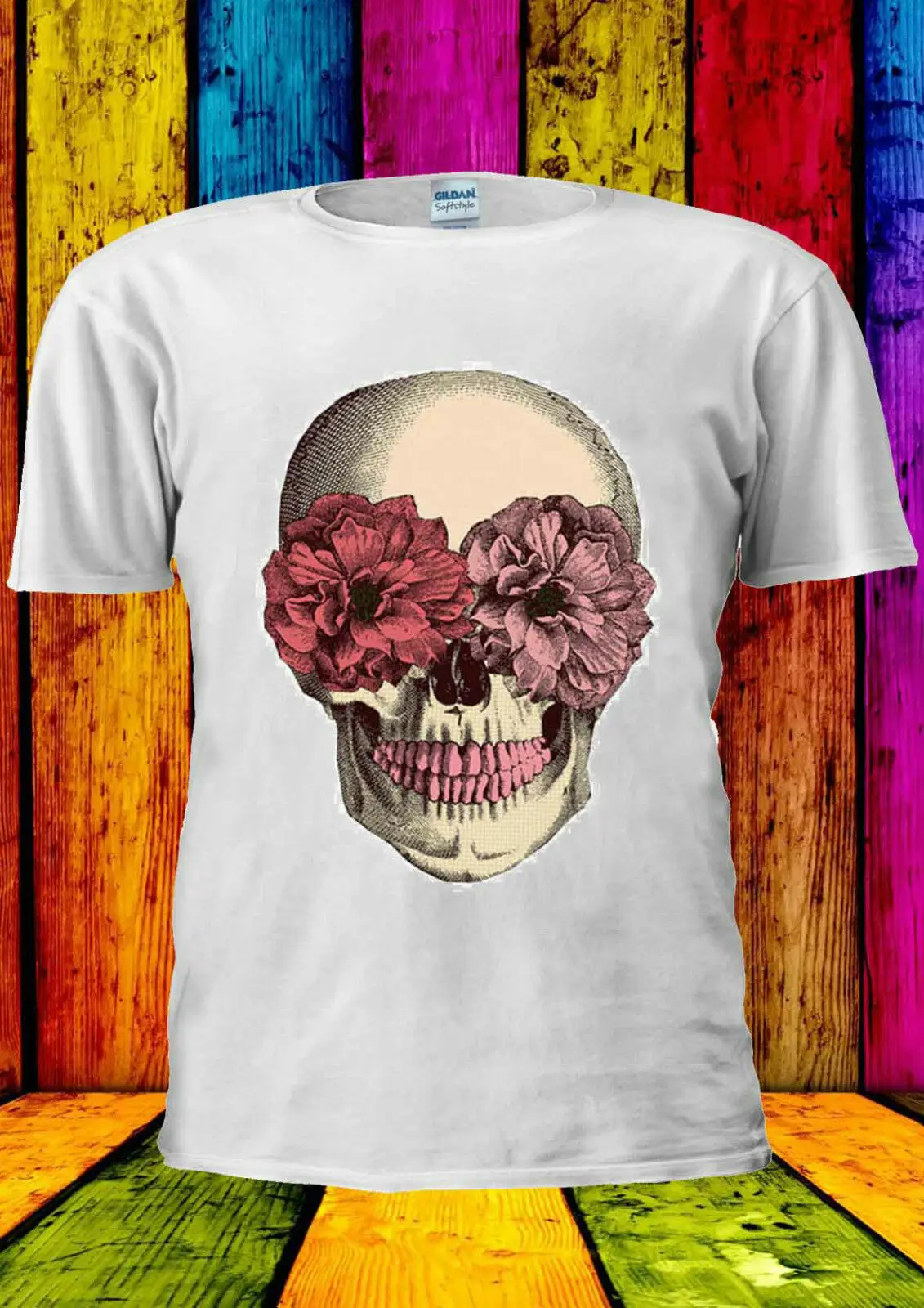 Модная футболка с изображением Черепа скелета Tumblr жилет майка для мужчин и