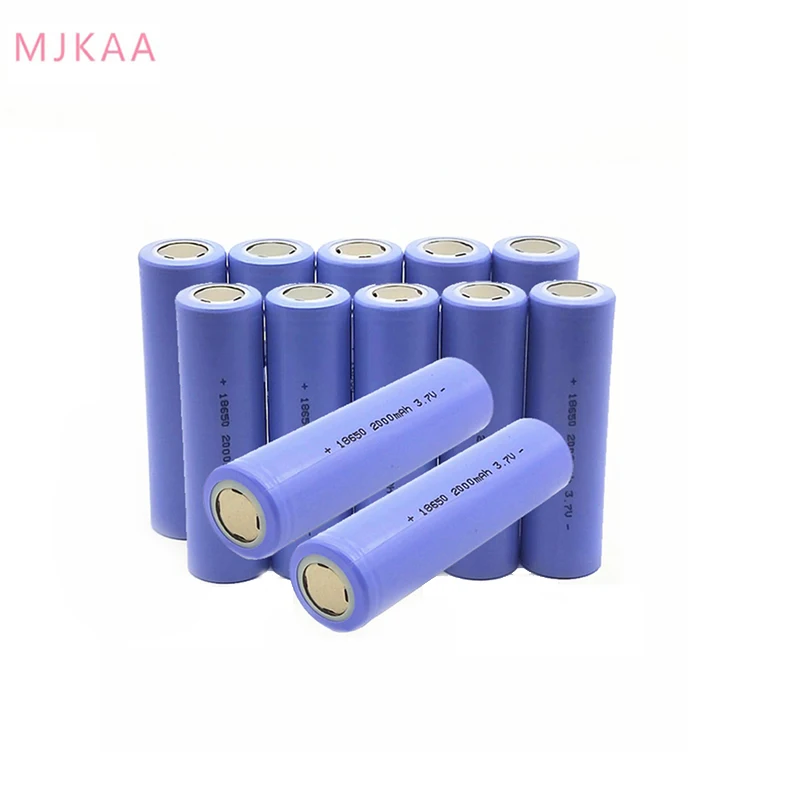 12Pcs 10/12/20 шт Высокое качество 3,7 V 18650 Батарея 2000 мА/ч, литий-ионный аккумулятор Перезаряжаемые Батарея для светодиодный фонарик Фонарь 18650 - Цвет: 12Pcs