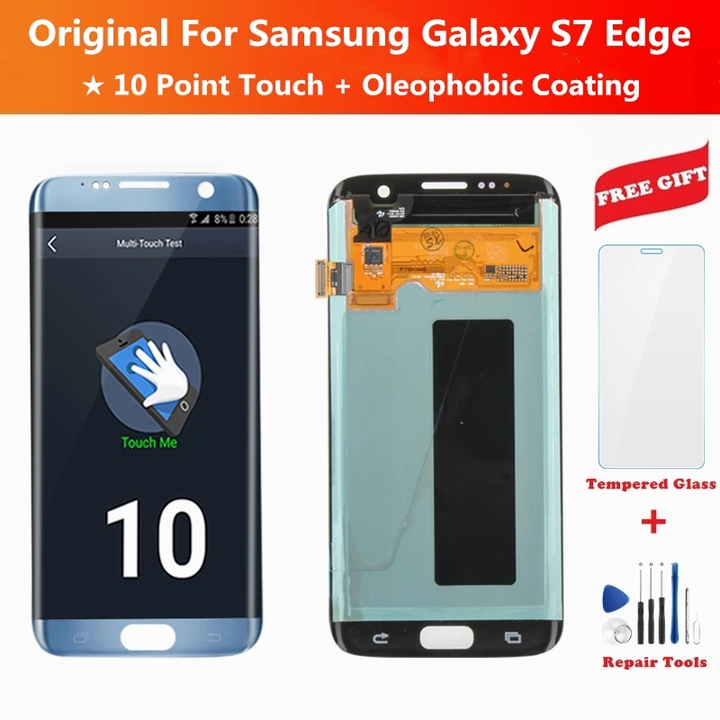 Экран для samsung Galaxy S7 Edge ЖК-дисплей для Galaxy S7 Edge Duos G935 ЖК-дигитайзер Замена запасных частей