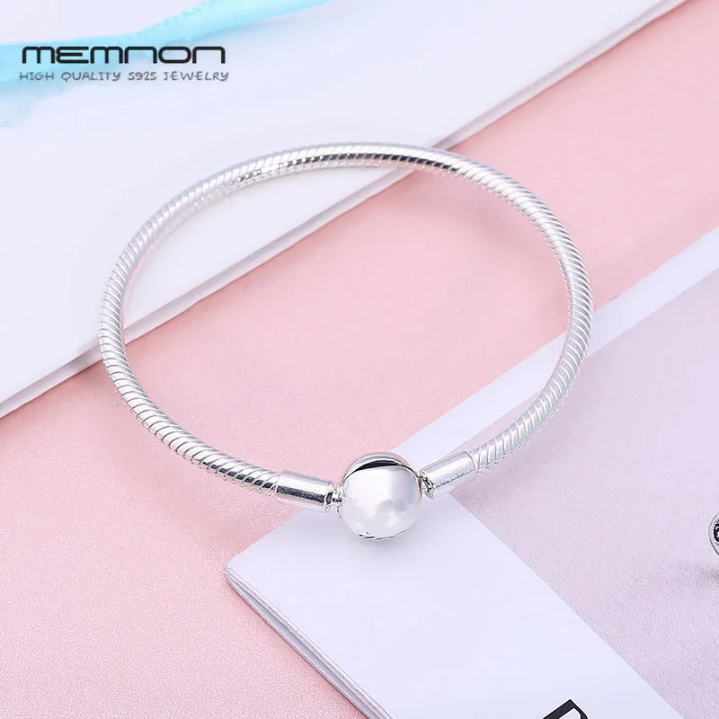 Memnon, 925 пробы, серебро,, 12, стильные цепочки, браслеты, браслеты для женщин, подходят для DIY, очаровательные бусины, Аутентичные, хорошее ювелирное изделие, подарок - Цвет камня: YL029