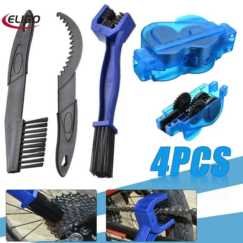

Bicycle chain washer cleaning tool set (chain washer brush set of 4) Set Bike Cycling Chain Wheel Cleaning Brush Cleaner Tools