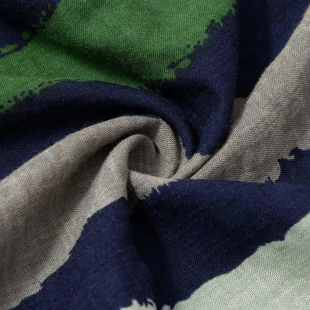 Корейская мода, Мужская гавайская рубашка, свободная, многоцветная, в полоску, с нагрудным карманом, короткий рукав, круглый подол, рубашки, уличная одежда, размер# THY