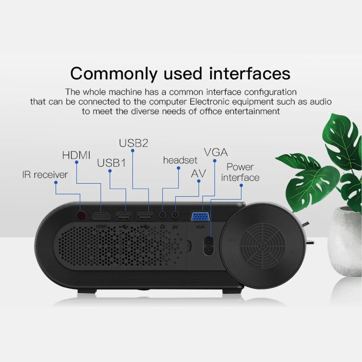 Flash Deals GjDpL 4K 3800 Lumes mini projecteur LED Vidéoprojecteur Portable pour La Maison Extérieure de Soutien au Cinéma HD Affichage Pour iPhone/Android