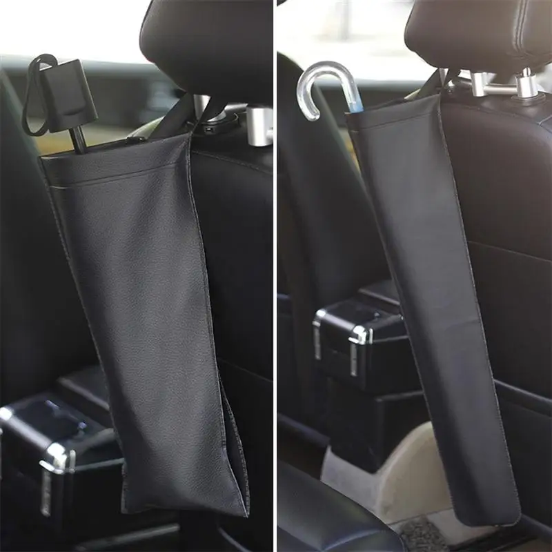 1PC PU Imitation Leather Umbrella Bag Waterproof Folding Accommodate Umbrella Car Umbrella Case Closure Portable Pouch