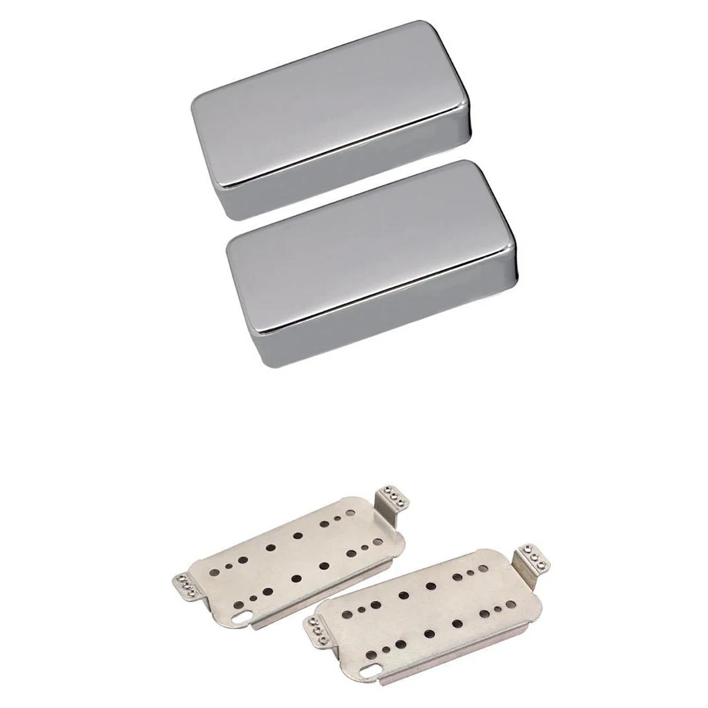 Электрогитара звукосниматель с двумя катушками Pickup Baseplates N+ B с крышкой