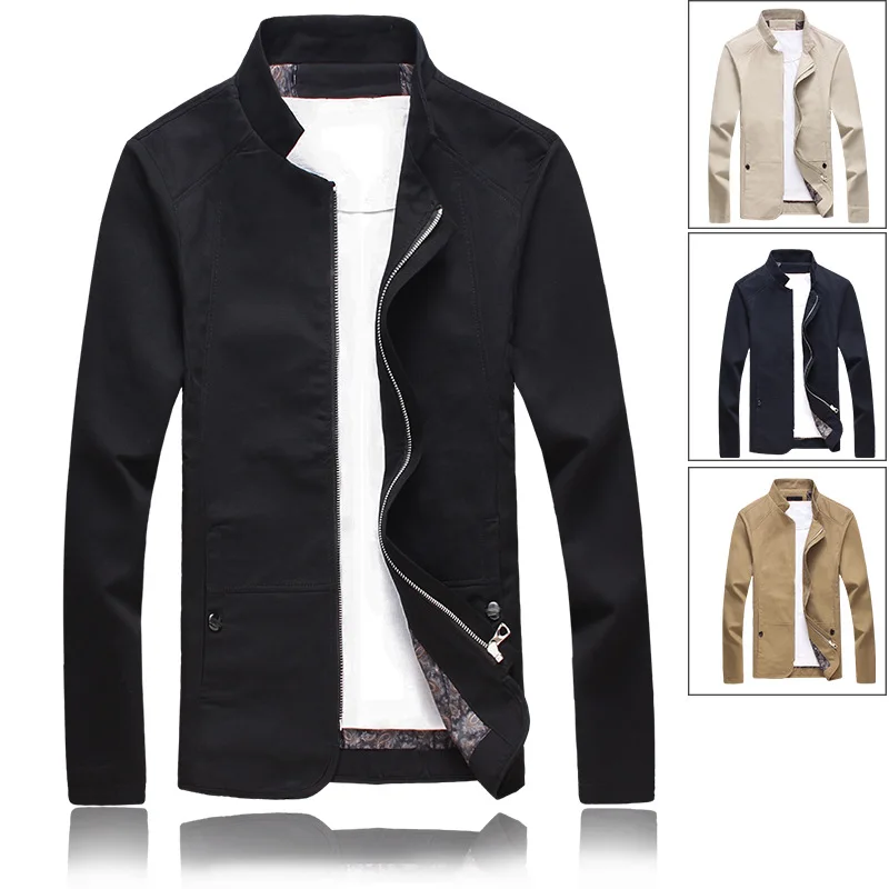 

202020 Autumn and Winter Fashion Men's Solid Collar Jacket coat plus Size Jacket Men's clothing coat