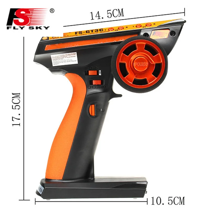 Online Control remoto del transmisor Flysky FS GT3C GT3C con el receptor GR3E para el coche RC camión orugas Jeep barco 4WD