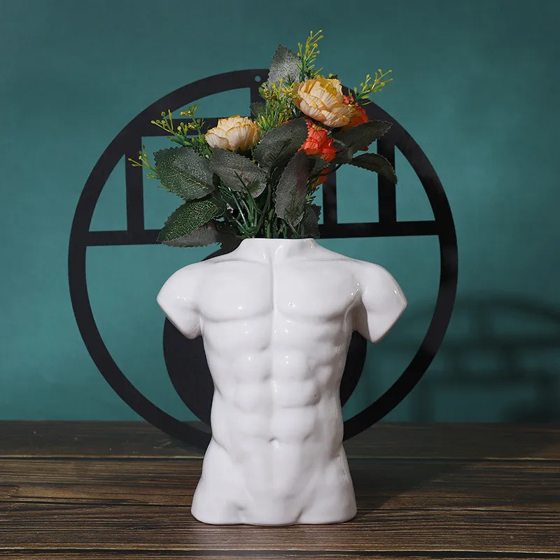 

Ceramic Vase Nude Human Body The Man Woman Handicraft Furnishings Modern Home Decoration Flower Vase Flower Arrangement