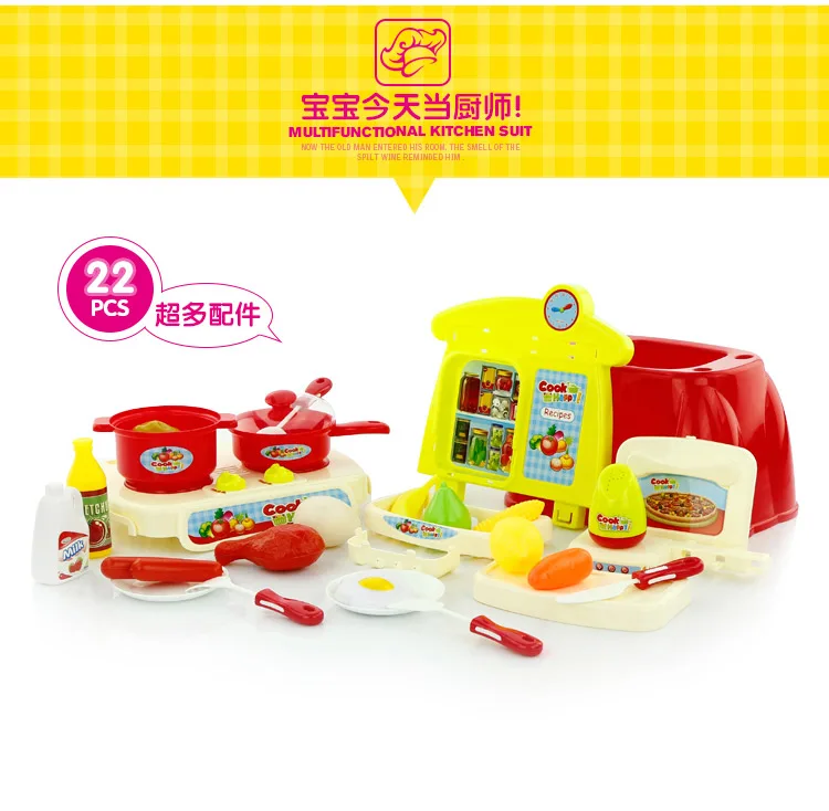 Кукольный домик детский Пособия по кулинарии Baby Play сделать игровой домик вина портрет мечтательной Игрушка Кухня Комплект Пособия по кулинарии Детский жакет из денима для девочки; Кука