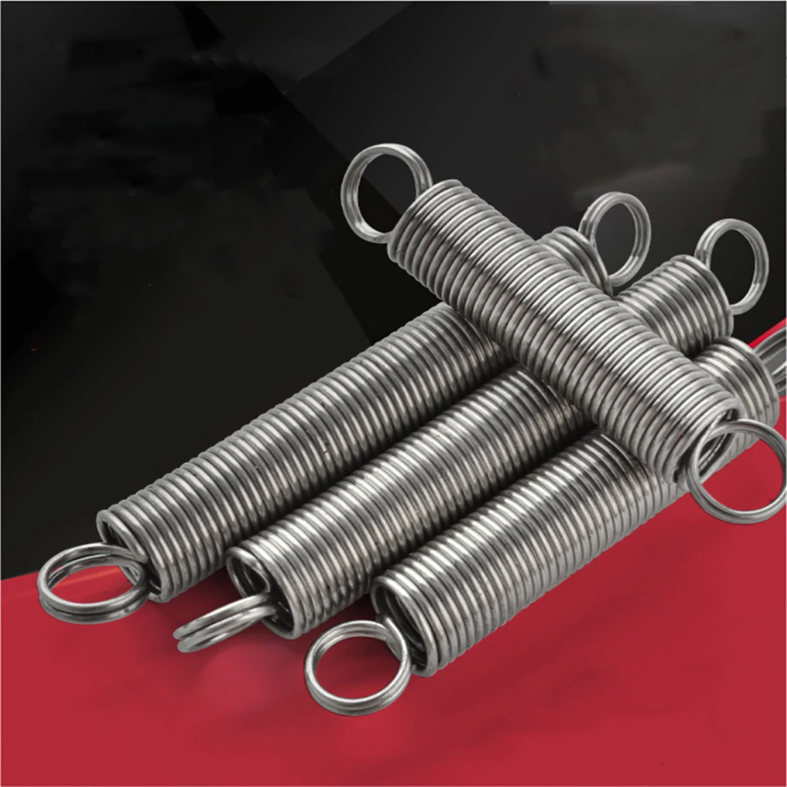 Multipurpose Springs 1Pcs Sping Steel Dual Hook Long Expansion Tension Spring Hardware Accessories Wire Dia 1mm Outer Dia 5-12mm Length 300mm Size : 1 x 12 x 300mm 