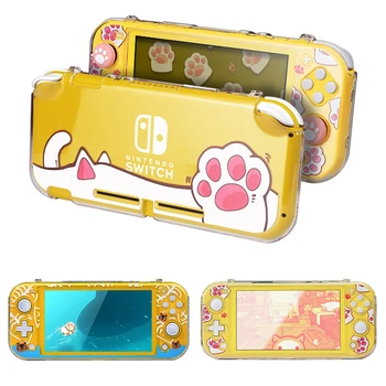 

Cat Paw Switch Lite Crystal Shell PC Hard Cover Housing Frame Transparent Protective Case For Nintendo Switch Lite Accessories
