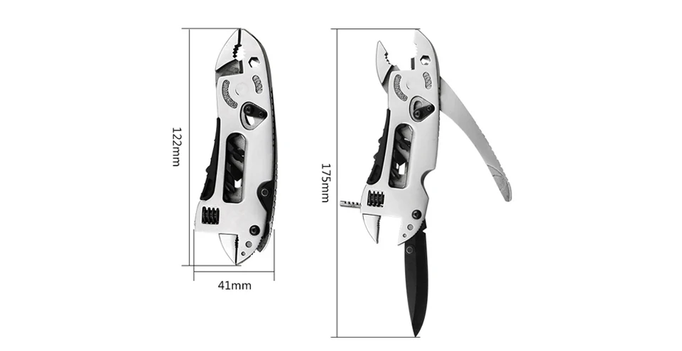 Pocket Multitool Pliers Multitul Pocket Knife Screwdriver Set Kit Mini Adjustable Wrench Multifunctional Pliers Camping Tools