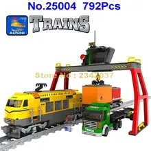 Ausini 25004 792 шт городской поезд станция строительный блок игрушка