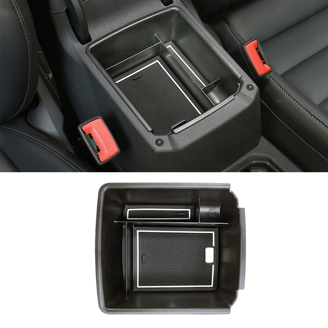 Smabee-Boîte de rangement pour accoudoir de voiture, rangement d'accoudoir  de console centrale, accessoires rouges, Volkswagen Golf 7 MK7 VII GTI R -  AliExpress