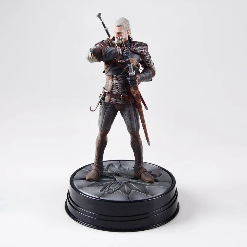Koop Warrior Met Zwaard Heks Wilde Jacht Geralt Van Rivia Pvc Materiaal Desktop Decoratie Action Figure Poppen Speelgoed Decoratie Toont