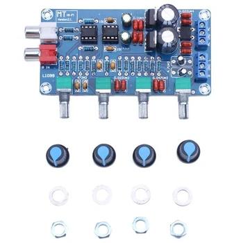 

AIYIMA Home Amplifier Preamplifier Volume Tone Treble Midrange Bass NE5532 Op Amp HIFI EQ Control Board Dual AC 12V-18V