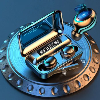 

Bluetooth 5.0 Earphone Stereo Mini Wireless Touch Earbuds LED Display Headset TWS Sport Waterproof Earphones for IPhone Android