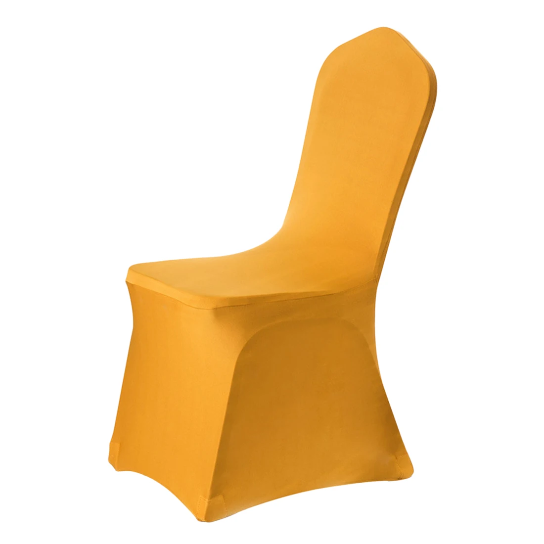 golden yellow Свадебный полиэфирный эластичный Чехол для сидения, противообрастающие Чехлы для домашних стульев, съемные современные чехлы с рисунком, защита для всех сидений для отеля - Цвет: golden yellow