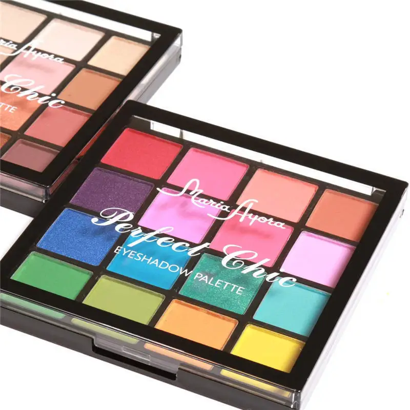  MARIA AYORA professional makeup eyeshadows palette Long Lasting Pigment Matte Shimmer pink 16 color