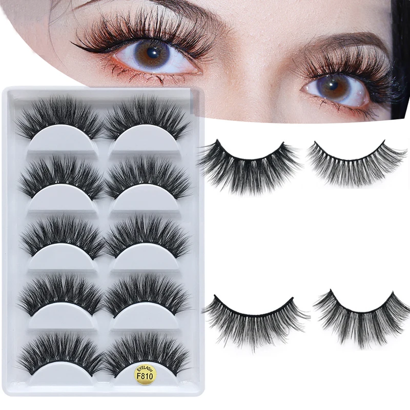

Queen 5 pairs 3D Mink Eyelashes Natural False Eyelashes 11style mink Lashes Soft Fake Eye lashes Extension Makeup Kit