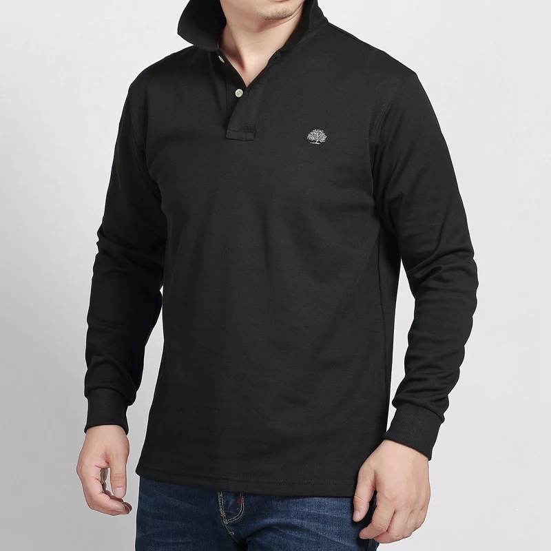 Мужские деловые хлопковые топы больших размеров 5XL 6XL с длинными рукавами и отложным воротником, офисные футболки, 54, зима-осень, Непродуваемые Красные Простые Топы