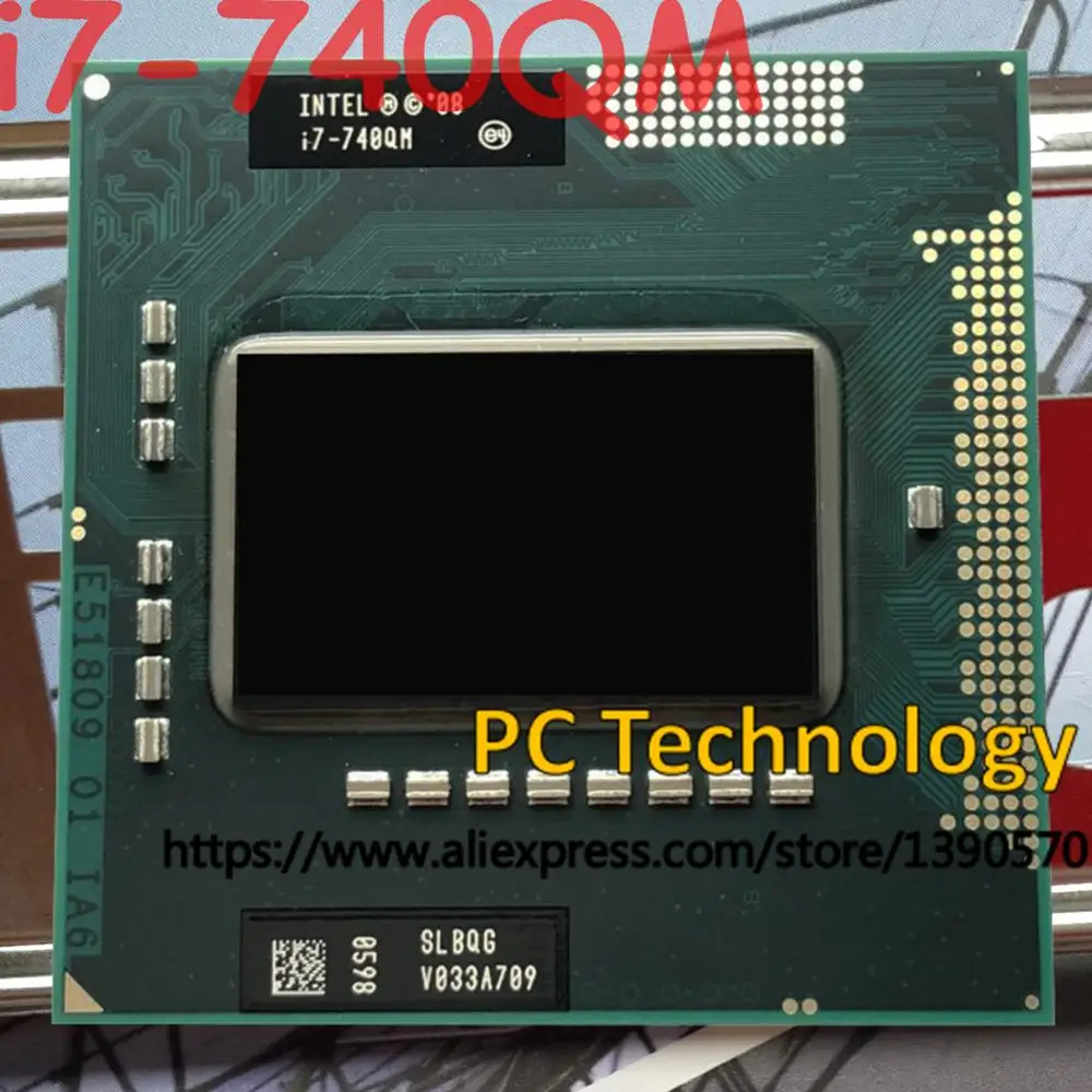 Процессор Intel core i7-740QM SLBQG четырехъядерный процессор 1,73 ГГц 6 м i7 740QM процессор в течение 1 дня