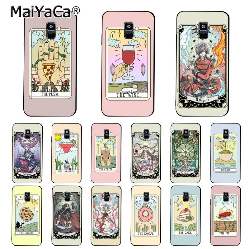 MaiYaCa Egypt mysterious Tarot Divination Phone Case For Samsung Galaxy A51 A71 A80 A7 A50 A70 A40 A20 A30 A6 A8 Plus A9 |