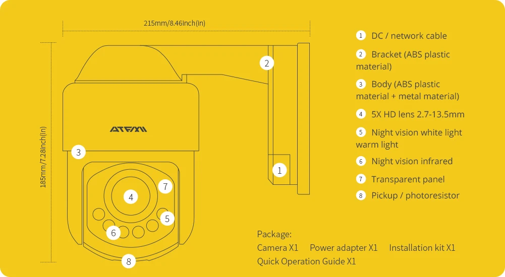 Наружный Wifi роутер для Камера безопасности ip камера HD 4MP cctv Mini 3 дюймов PTZ Скорость купол Камера s Беспроводной 5X зум двухстороннее аудио Onvif iCsee