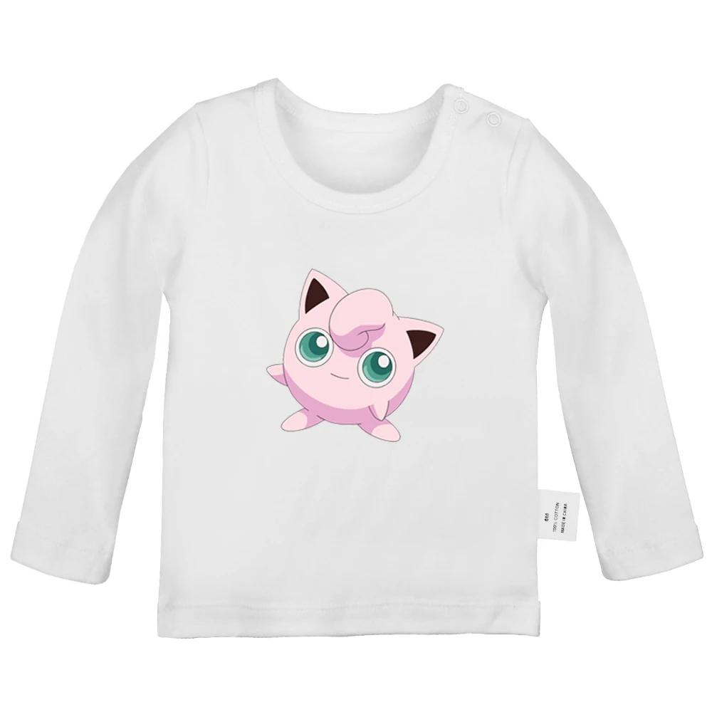 JcBabyYW669C Pokemon Togepi Jigglypuff Chansey Ditto Gengar Lickitung; футболки для новорожденных; однотонные футболки с длинными рукавами для малышей - Цвет: JcBabyYW669C