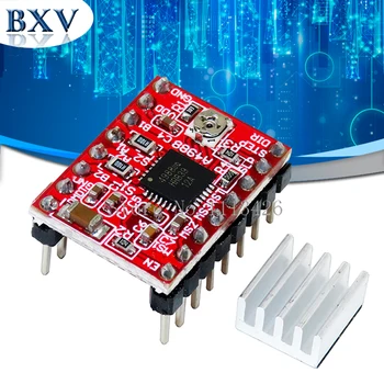 

5PCS Stepper Driver A4988 stepper motor driver + heat sink with sticker