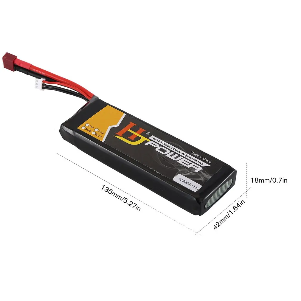 5200MAH 7,6 V 30C T plug Lipo батарея для 1:10 RC гоночный Дрифтинг автомобиль Лодка запасные части заменить перезаряжаемые батареи
