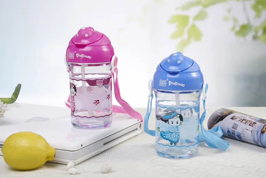 

CHILDREN'S Shoulder Strap Ladybug Cup Children Straw Cup zan nuo Creative CHILDREN'S Cups