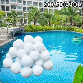 

Sand Filter Balls Cleaning Reusable Elastic For Swimming Pool 300/600/1000g Fiber Ball Water Purification Fiber Balls Dropping