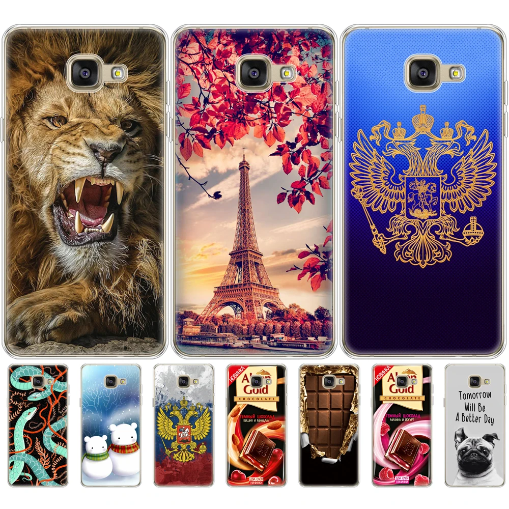 Силиконовый чехол для Samsung Galaxy A7 2016 A710F A710 SM мягкий бампер из ТПУ задняя крышка