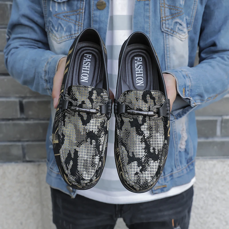 

High Quality Genuine Leather Men casual Shoes Soft Moccasins Loafers Fashion Brand Men Flats Comfy Driving Shoes size 38-44