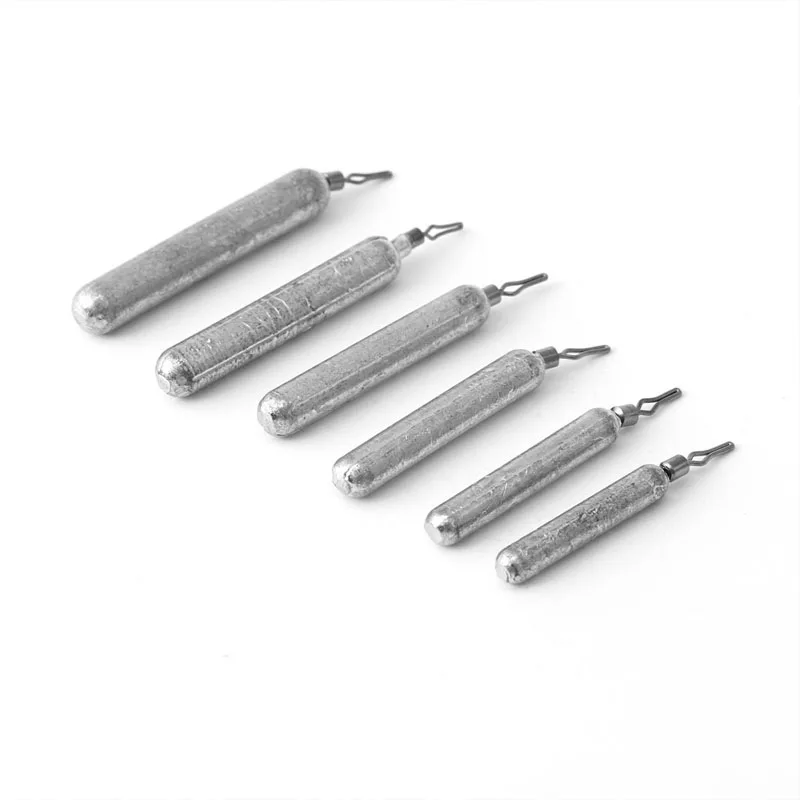 

5-18g Lead Fall Fishing Sinkers 360 Degree Rotating Clip Sea Fishing Tackle New