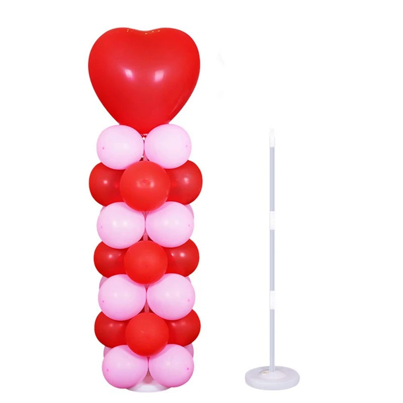  ELEG-2 Sets 123Cm High DIY Balloon Column Stand Kits Decoration for Birthday Party Anniversary and 