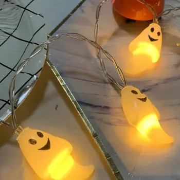 

1.5m 10Led Halloween Pumpkin Ghost Skeletons Bat Spider Led Light String Festival Bar Home Party Decor Halloween Ornament