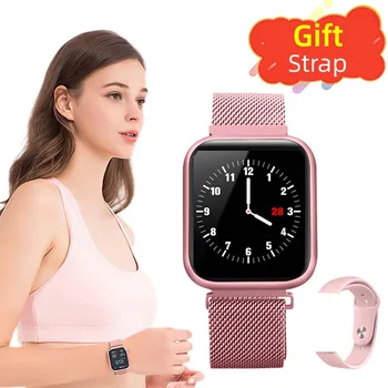 

P80 Smart Watch 2020 Men Women Intelligent Bracelet Gift Strap Blood Pressure Oxygen Waterproof Calorie IOS Android Long Standby