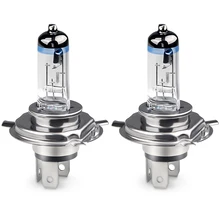 2 шт. автомобильные галогеновые лампы для фар H4 55W 12V 4300K Ксеноновые галогенные лампы головного светильник s супер яркий h4 60/55 Вт Автомобильные фары светильник тумана светильник лампочка