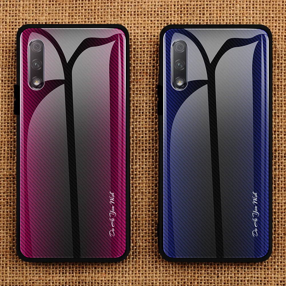 Чехлы из закаленного стекла для huawei Honor 9X 9X PRO HONOR 20 HONOR 20 PRO HONOR 10 LITE P smart бампер с градиентом на заднюю панель