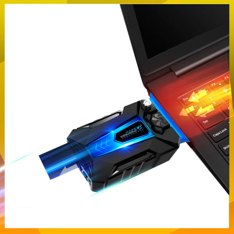 Befon Портативный USB кулер для ноутбука мощный внешний вытяжной охлаждающий
