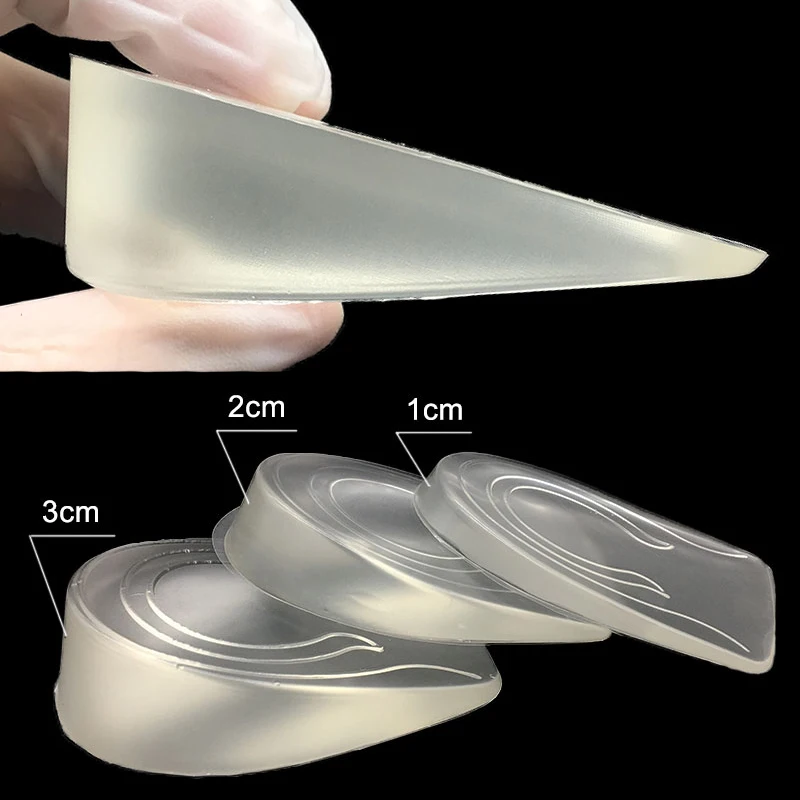 

Silicone Gel Height Increase Insole Heel Lifting Inserts Shoe Foot Care Protector Elastic Cushion Arch Support Insert for Unisex